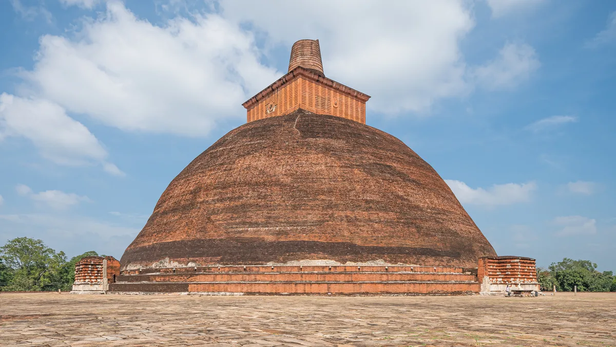 Historic Buddhist temple in Sri Lanka